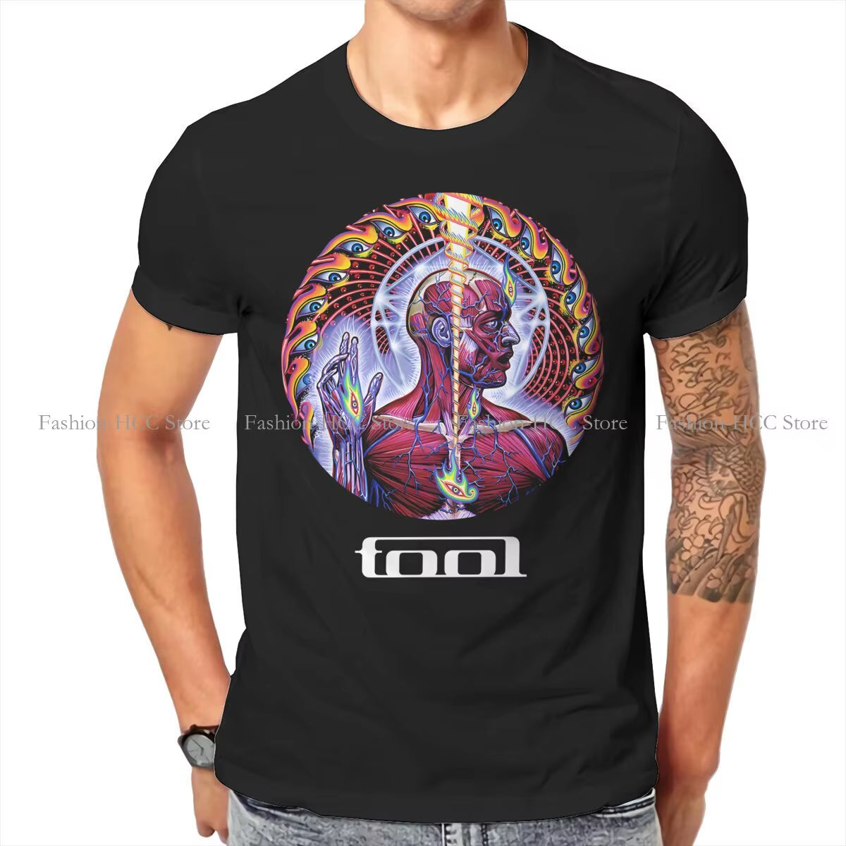 The Light That Fueled Our Fire Then Casual Tshirt Tool Band Printing Tops Casual T Shirt Male Tee Special