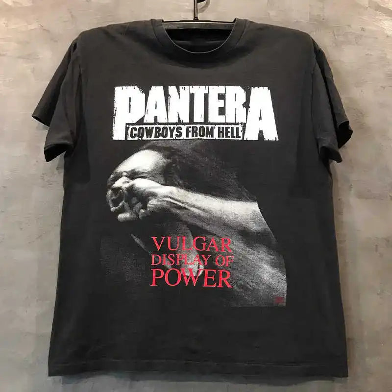 Pantera Pandora Band European and American Rock Heavy Metal Peripheral Short Sleeve