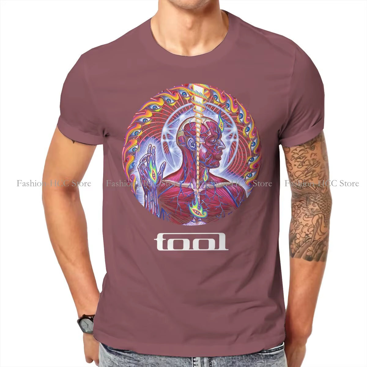 The Light That Fueled Our Fire Then Casual Tshirt Tool Band Printing Tops Casual T Shirt Male Tee Special