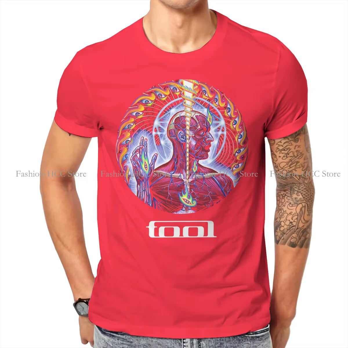 The Light That Fueled Our Fire Then Casual Tshirt Tool Band Printing Tops Casual T Shirt Male Tee Special