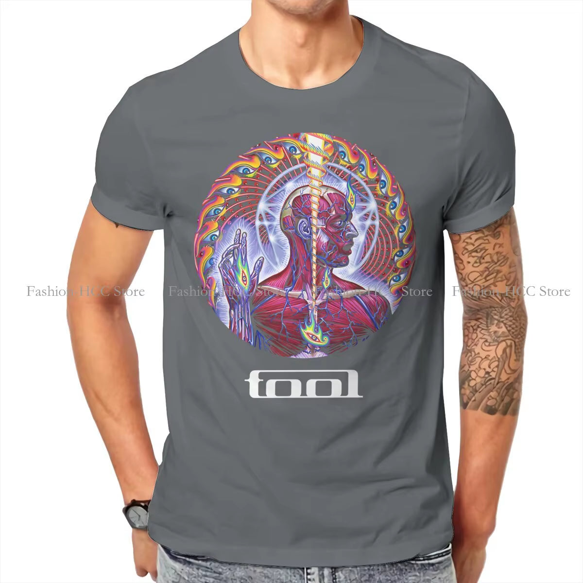 The Light That Fueled Our Fire Then Casual Tshirt Tool Band Printing Tops Casual T Shirt Male Tee Special